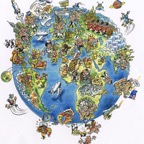 World map, Hospital Docter Magazine