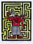 Minotaur and Labyrinth 30cmx22cm